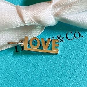 Tiffany & Co LOVE lcharm retired silver 925  notes letter charm NEW